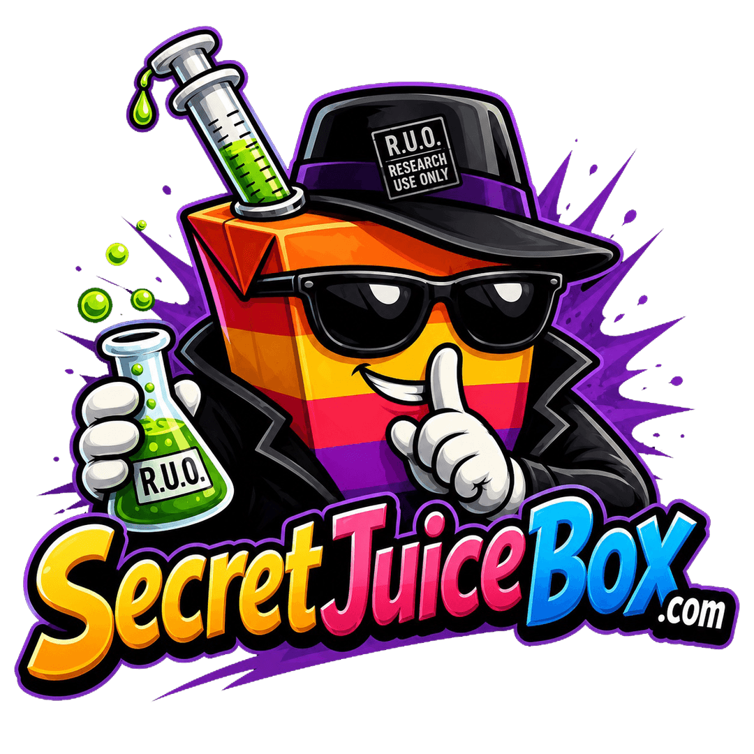 The Secret Juice Box mascot